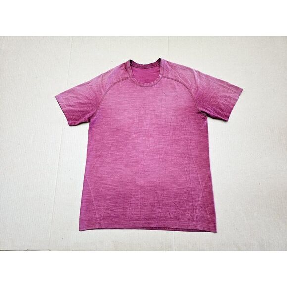 Lululemon Metal Vent Tech Short Sleeve Men's Size Medium Red - Picture 1 of 15